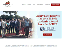 Tablet Screenshot of cherrylanenursing.com